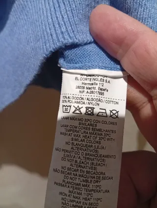 Jersey hombre talla M azul