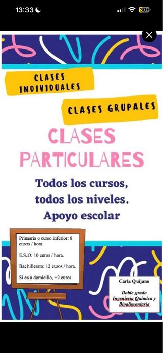 CLASES PARTICULARES