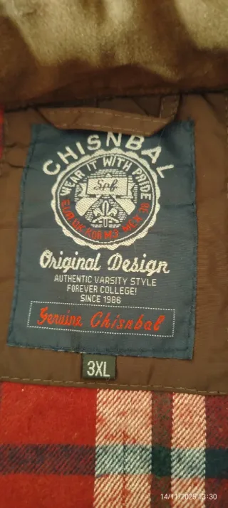 Chaleco acolchado marrón