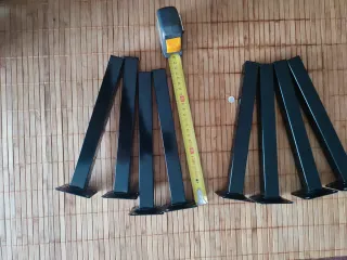 Gambe per mobili nere in metallo