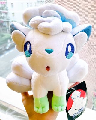 Peluche Vulpix Alolan Bianco Pokemon Fox Christmas