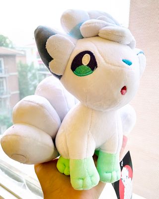 Peluche Vulpix Alolan Bianco Pokemon Fox Christmas