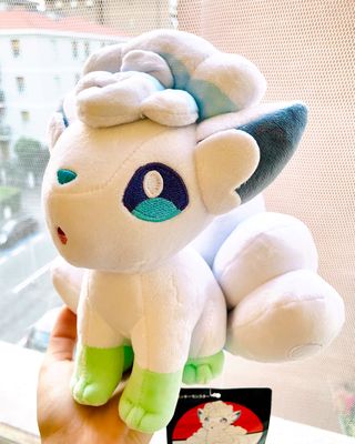 Peluche Vulpix Alolan Bianco Pokemon Fox Christmas