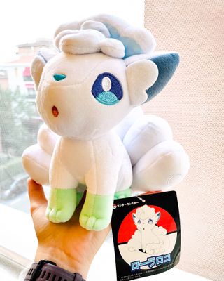 Peluche Vulpix Alolan Bianco Pokemon Fox Christmas