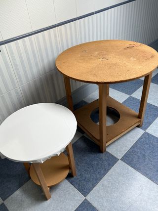 Mesas redondas de madera