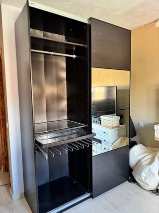 Guardaroba PAX IKEA in legno e vetro da ritirare