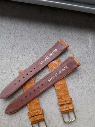 Cinturini vintage vera pelle stampa cocco