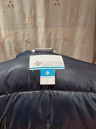 Chaqueta Columbia Talla L/XL Negra y Azul
