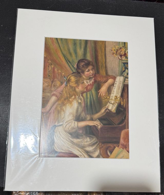 Lámina Renoir Dos Niñas al Piano