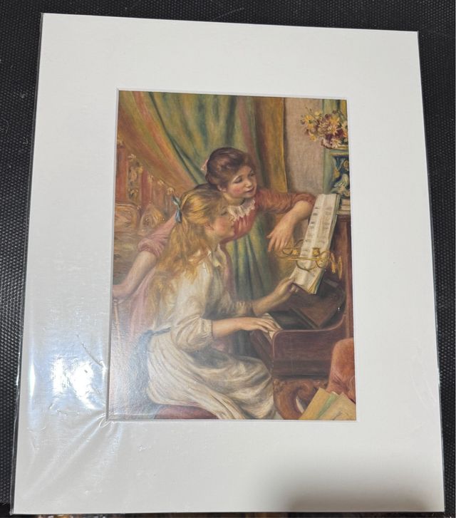 Lámina Renoir Dos Niñas al Piano