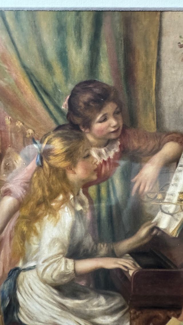 Lámina Renoir Dos Niñas al Piano