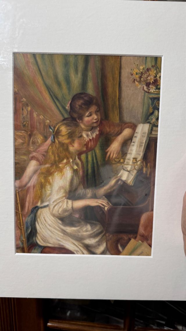 Lámina Renoir Dos Niñas al Piano