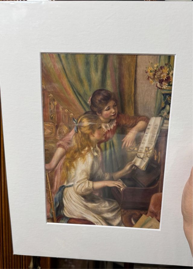 Lámina Renoir Dos Niñas al Piano