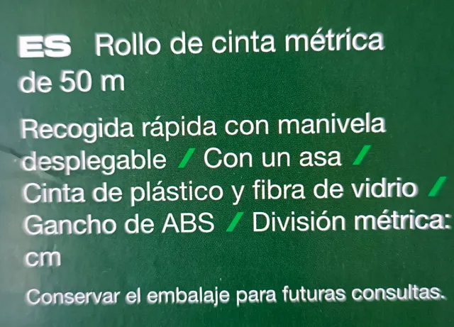 CINTA METRICA 50 METROS