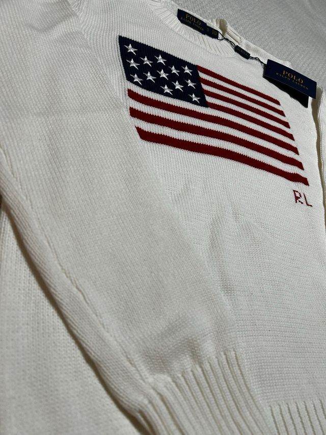 Jersey Polo Ralph Lauren EEUU Blanco Talla S