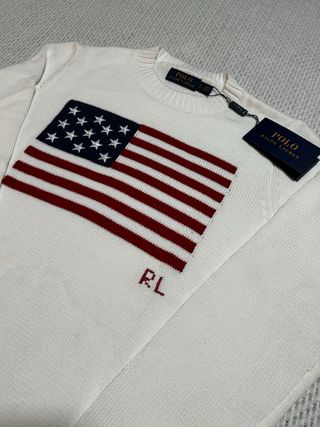 Jersey Polo Ralph Lauren EEUU Blanco Talla S