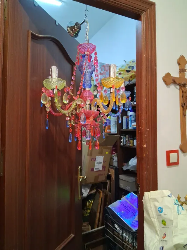 Lampada da soffitto multicolore in plastica