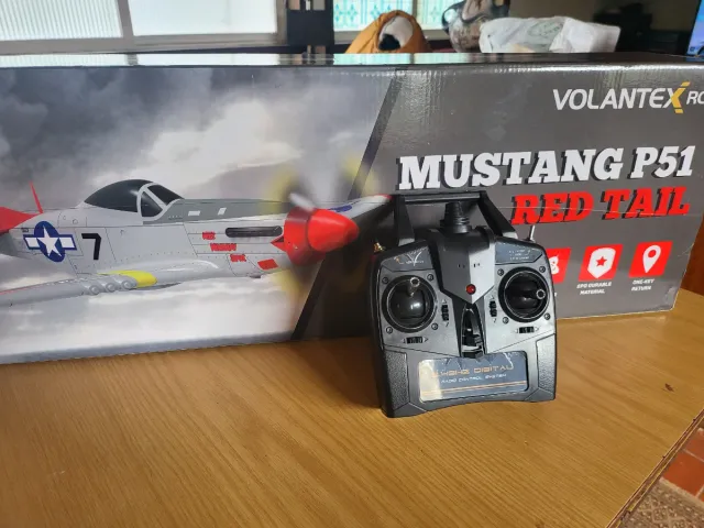 Avión RC Mustang P51 Red Tail