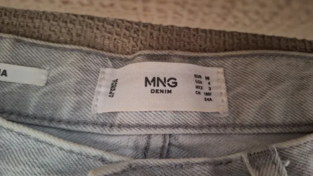Jeans Mango Gris Talla 36 en perfecto estado