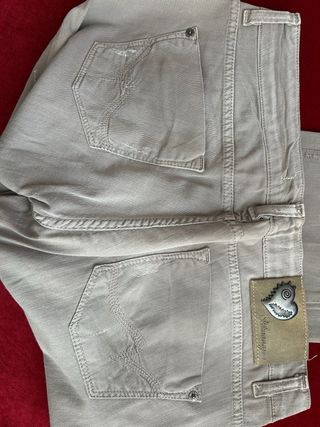 Jeans donna Almanegra beige/grigio