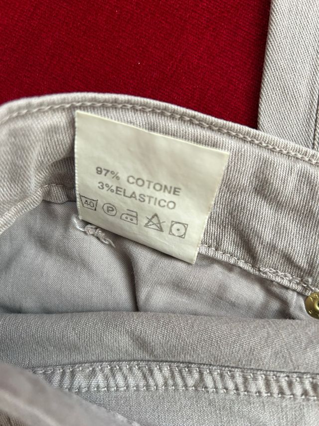 Jeans donna Almanegra beige/grigio