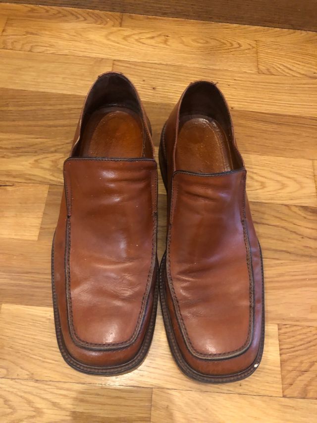 Zapatos de cuero marrones talla 44