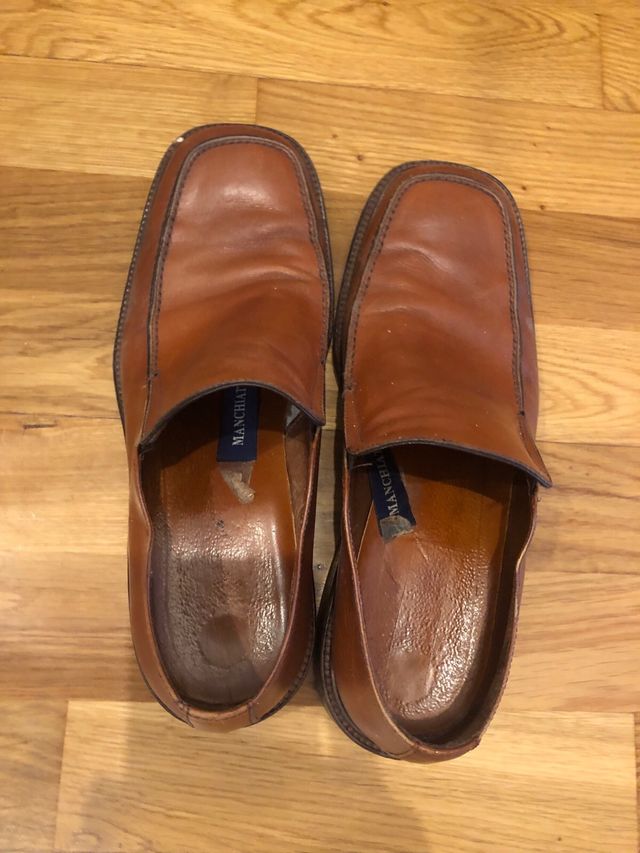 Zapatos de cuero marrones talla 44