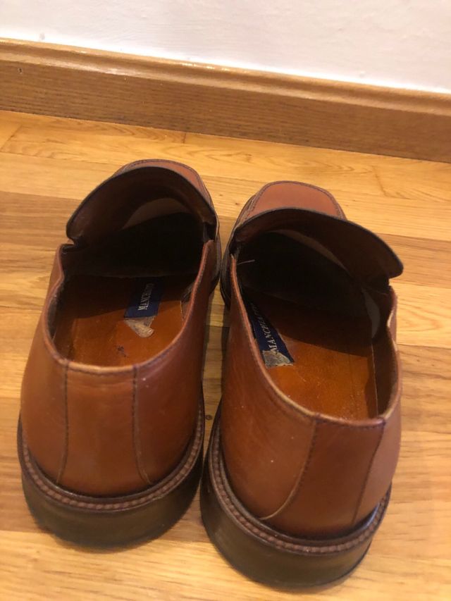 Zapatos de cuero marrones talla 44