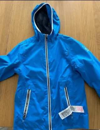 Chaqueta impermeable azul niños
