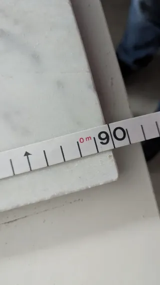 Losas de mármol blanco