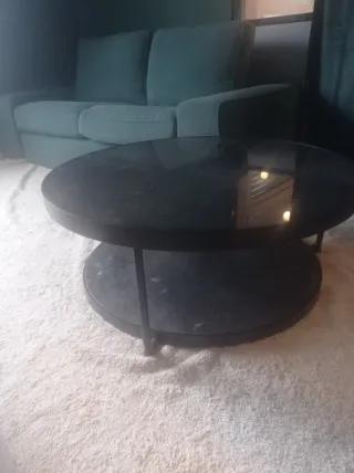 Mesa de centro redonda antracita