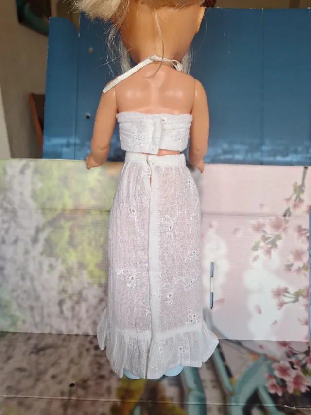 Conjunto Nancy blanco crop top y falda