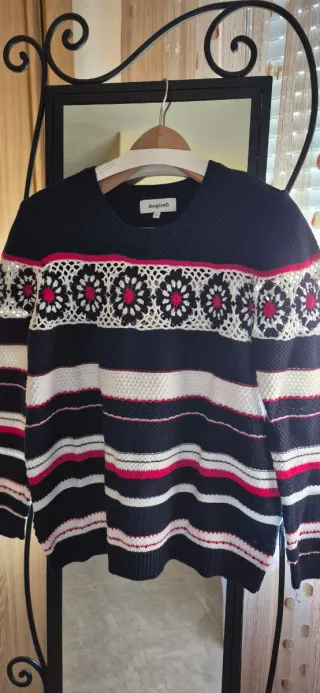 Jersey Desigual rayas y flores