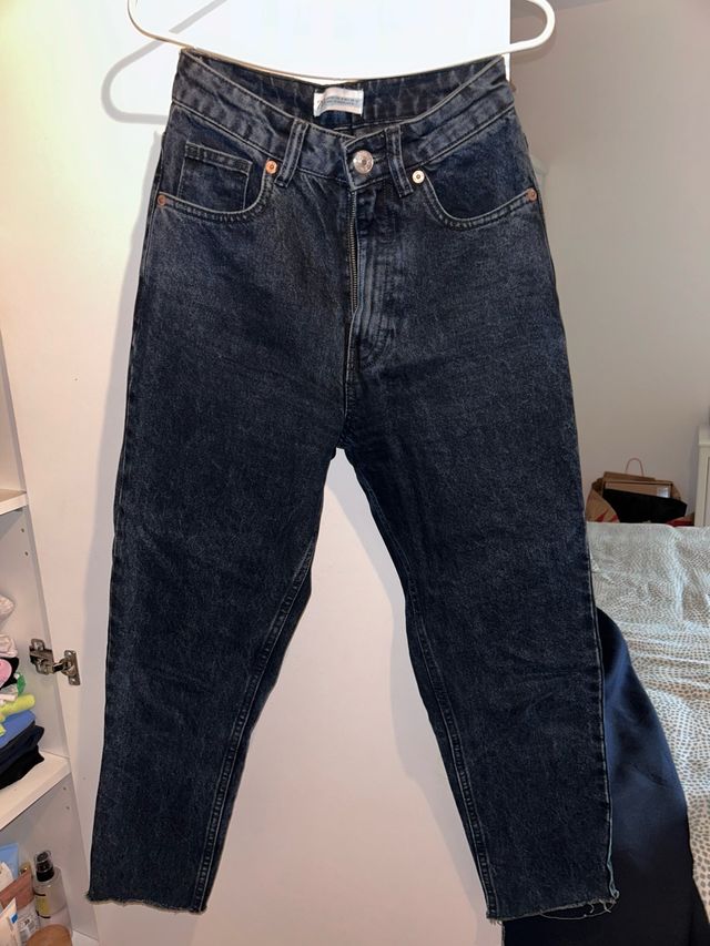 Zara Tejano Slim Talla 32 color petróleo azul