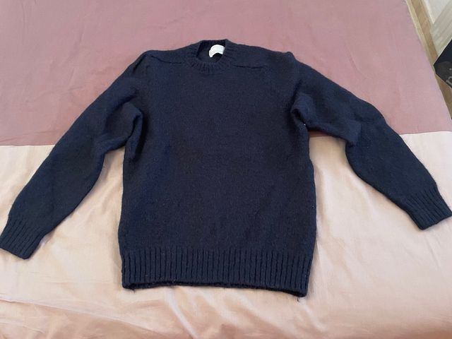 Jersey Zara Lana Brushed Marino Talla M