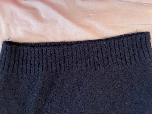 Jersey Zara Lana Brushed Marino Talla M