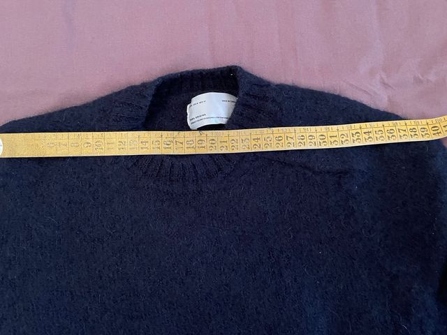 Jersey Zara Lana Brushed Marino Talla M