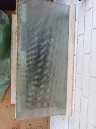 2 hojas de vidrio texturizado