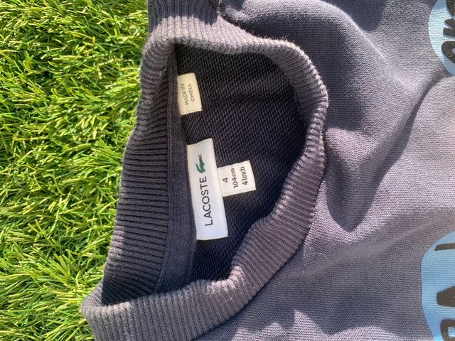 Sudadera infantil Lacoste azul