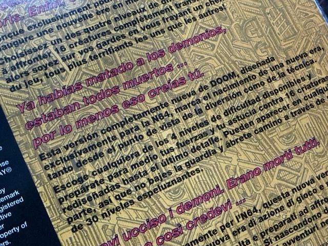 Doom 64 Nintendo 64 PAL