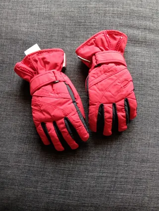 Guantes de esquí para niñ@s rojos
