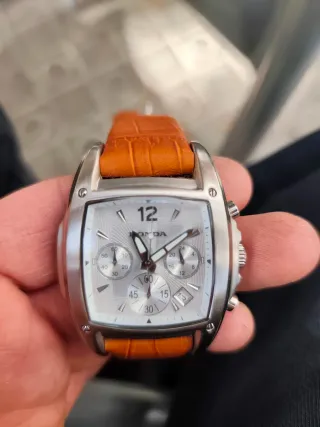 Reloj Honda Cronógrafo Naranja/Plata