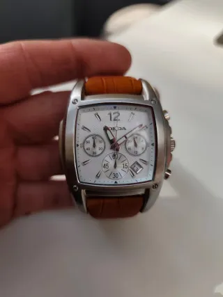 Reloj Honda Cronógrafo Naranja/Plata