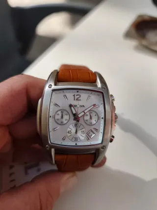 Reloj Honda Cronógrafo Naranja/Plata