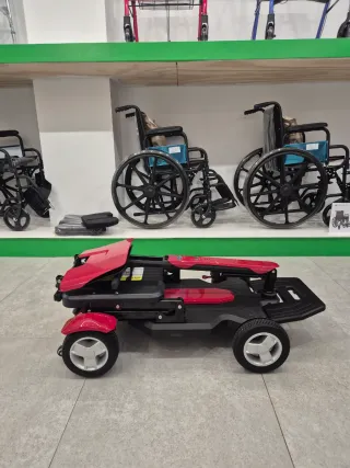 Scooter eléctrico plegable rojo