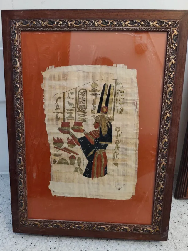 Cuadro Decorativo Egipcio Papiro