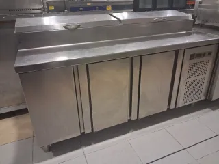 Mesa Fría Preparación Pizza Acero Inoxidable