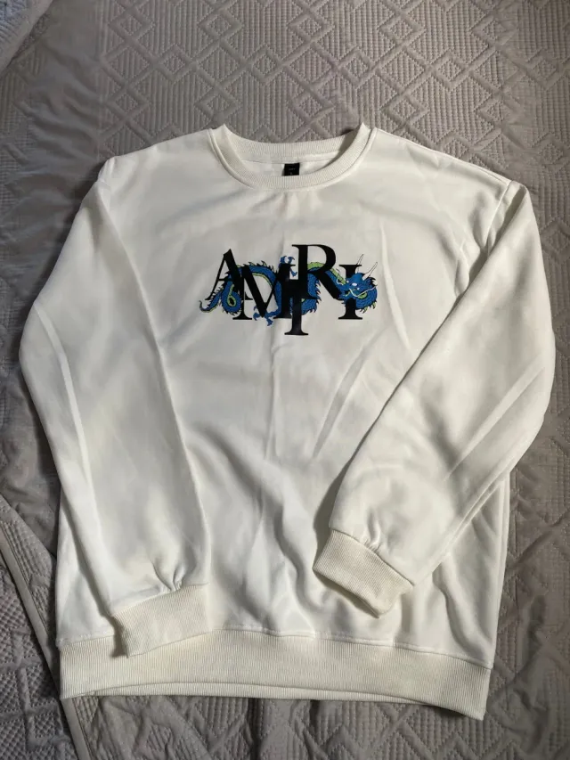 Sudadera amiri con dragón azul