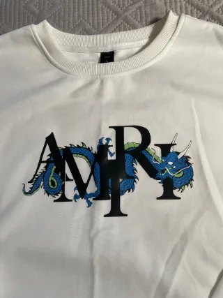 Sudadera amiri con dragón azul