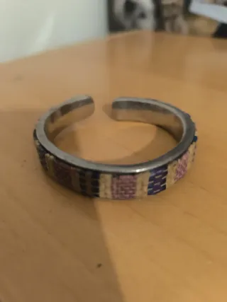 Pulsera rígida ajustable diseño étnico